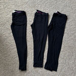 3 pair BODEN Black Leggings!  1 cropped- size 14. regular length - size 12 & 14